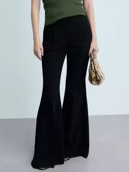 Расклешенные брюки andrea Mango, черный