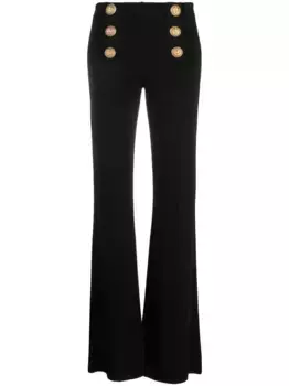 Расклешенные брюки BALMAIN, черный