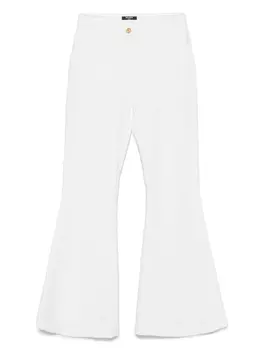 Расклешенные брюки Balmain Kids, белый
