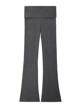 Расклешенные брюки Bershka, антрацит