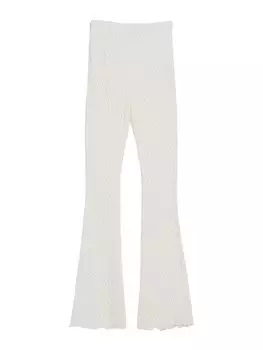 Расклешенные брюки Bershka, белый