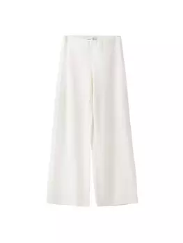 Расклешенные брюки Bershka, белый