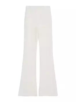 Расклешенные брюки Bershka, белый
