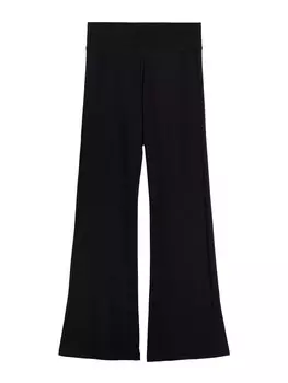 Расклешенные брюки Bershka, черный