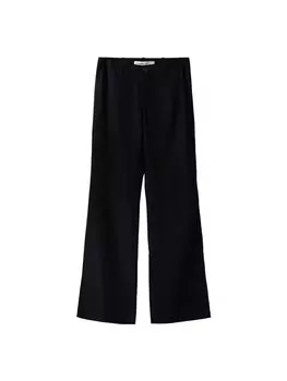 Расклешенные брюки Bershka, черный