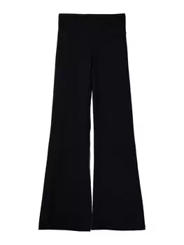 Расклешенные брюки Bershka, черный