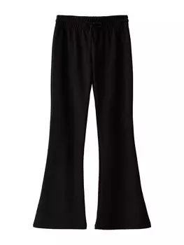 Расклешенные брюки Bershka, черный