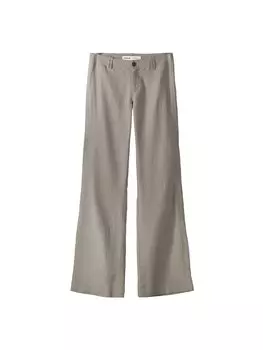 Расклешенные брюки Bershka, хаки