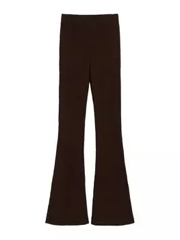 Расклешенные брюки Bershka, коричневый