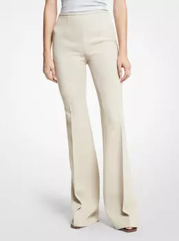 Расклешенные брюки Brooke из двойного креп-сабле Michael Kors