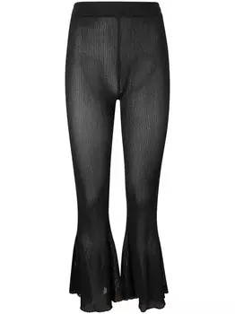 Расклешенные брюки CFCL Hypha Lucent, черный