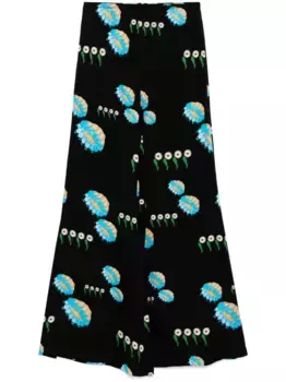 Расклешенные брюки Cynthia Rowley, черный