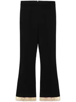 Расклешенные брюки Cynthia Rowley, черный