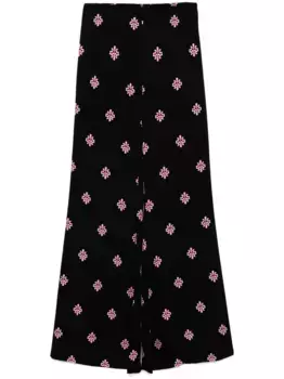 Расклешенные брюки Cynthia Rowley, черный