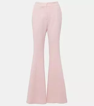 Расклешенные брюки desmond из крепа из натуральной шерсти Gabriela Hearst, красный