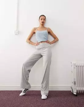 Расклешенные брюки для йоги COLLUSION с отворотом на талии