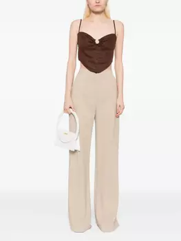 Расклешенные брюки Elie Saab, серый