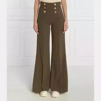 Расклешенные брюки Elisabetta Franchi, зеленый