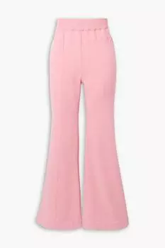 Расклешенные брюки Free To из французской хлопковой махры AZ FACTORY, розовый