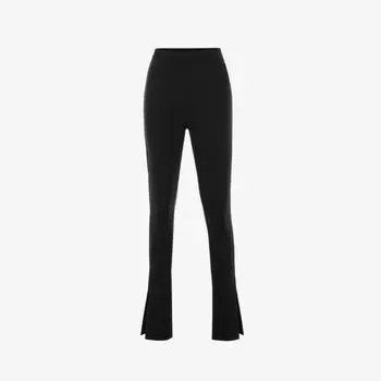 Расклешенные брюки Gloriette с высокой посадкой из эластичной ткани House Of Cb, черный