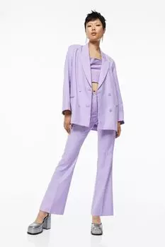 Расклешенные брюки H&amp;M, светло-фиолетовый