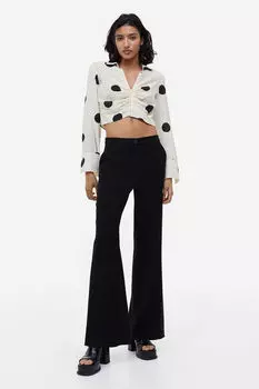 Расклешенные брюки H&M, черный