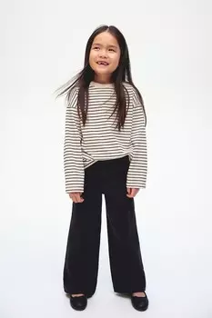 Расклешенные брюки H&M, черный