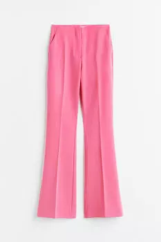 Расклешенные брюки H&M, розовый
