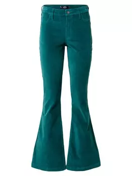Расклешенные брюки Hollister, изумруд