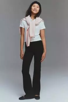 Расклешенные брюки из джерси H&M, черный