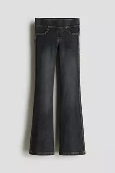 Расклешенные брюки из джерси H&M, серый