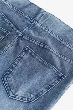 Расклешенные брюки из джерси H&M, синий