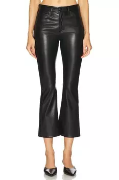 Расклешенные брюки из искусственной кожи peyton Rag & Bone, черный