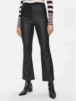 Расклешенные брюки из искусственной кожи Vero Moda, черный