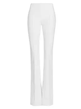 Расклешенные брюки из неопрена Eva Bonded Adam Lippes, белый