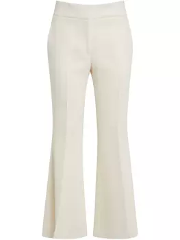 Расклешенные брюки из шерсти Габриэлы Херст Gabriela Hearst, белый