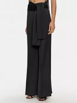 Расклешенные брюки из ткани Access Fashion, черный