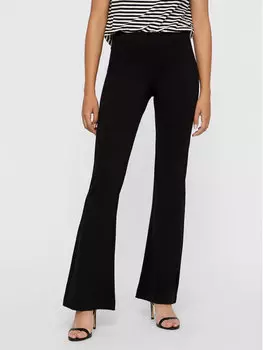 Расклешенные брюки из ткани Vero Moda, черный