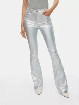 Расклешенные брюки из ткани Vero Moda, серебряный