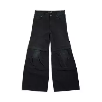 Расклешенные брюки-карго BALENCIAGA, черный