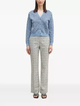 Расклешенные брюки Kenzo Weave, серый