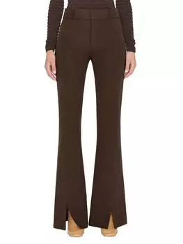 Расклешенные брюки Le с высоким разрезом Frame, цвет Espresso