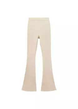 Расклешенные брюки Mango, бежевый