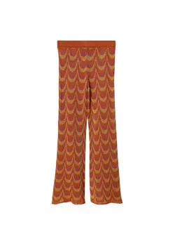 Расклешенные брюки MANGO Hawai, оранжевый