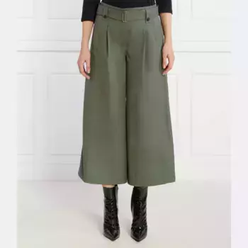 Расклешенные брюки Max Mara, хаки