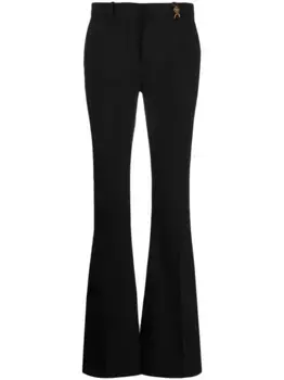 Расклешенные брюки Medusa '95 из эластичной шерсти VERSACE, черный