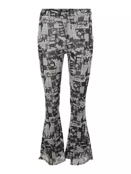 Расклешенные брюки Nasty Gal, серый/антрацитовый/темно-серый