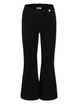 Расклешенные брюки Pinko Kids, черный