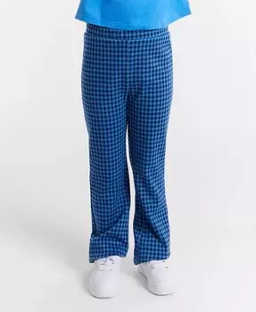 Расклешенные брюки Ponte в клетку для девочек Epic Threads, синий