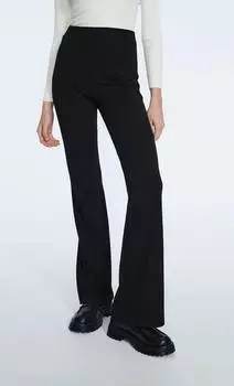 Расклешенные брюки простого трикотажа Stradivarius